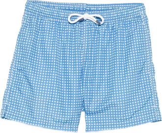 Fedeli Madeira Geometric-pattern Swim Shorts