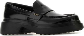 Tod's Womens Loafer Black Leather