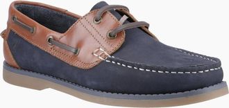 Hush Puppies Mens Wilson Mens Boat Shoes - Navy - Size: 10