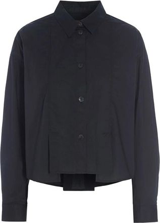 Bitte Kai Rand Kern Katoenen Overhemd met Plooien Zwart - Dames - Overhemden - Zwart - 2XL - Katoen - Overhemden