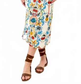 Marie Oliver Sandra Wrap Skirt In Floragram