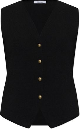Max Mara Vests - Dames - Gillet - Zwart - M - Kostuums