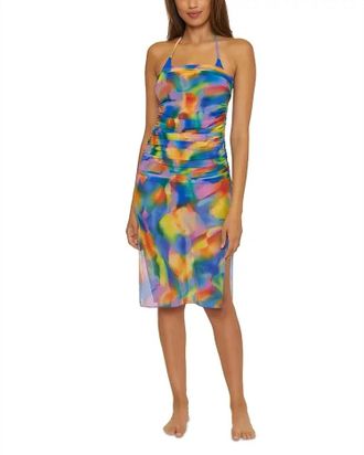BECCA by Rebecca Virtue Paper Mache Alessandra Convertible Swim Cover-Up In Blue Multi