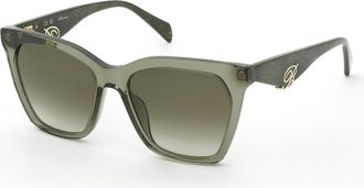 Blumarine SBM901V 0G61 VERDE TRASPARENTE LUCIDO 55/17/140 WOMAN Sunglasses