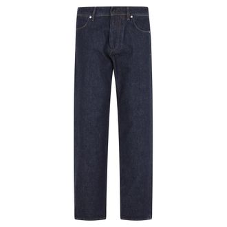 Stone Island Straight Jeans, male, Blue, Size: W31 Classic Jeans