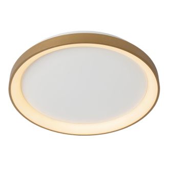Lucide VIDAL Dimmable Stylish Indoor Decorative LED Flush Ceiling Light in Gold