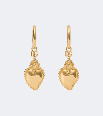 Dolce & Gabbana Pendientes de aro Sacro Cuore DG adornados