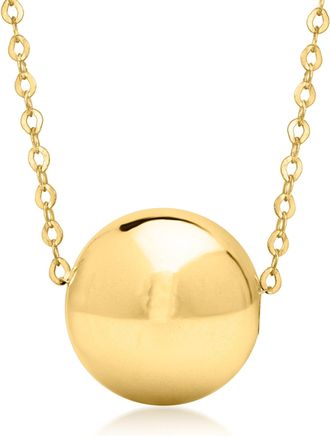 Ross-Simons Italian 14kt Yellow Gold Bead Necklace