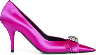 Balenciaga Avenue Palazzo 90mm Pump - Dames - Pumps - Roze - 36 EU - Satijn - Schoenen