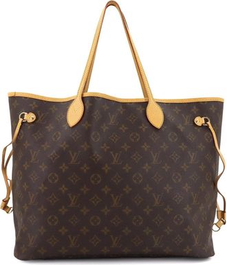Louis Vuitton Beige Brown Monogram Monogram Tote Bag (Pre-Owned)