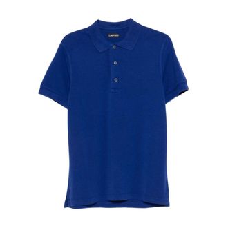 Tom Ford T-shirts and Polos - male - Tom Ford - Polo Shirts - Blue - L - Tops