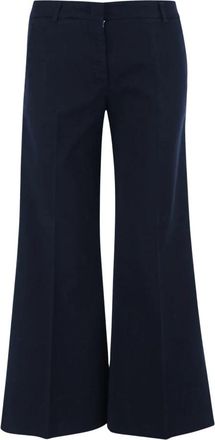 Ql2 Quelledue Melody Broeken - Dames - Wijde Broeken - Blauw - L - Katoen - Broeken