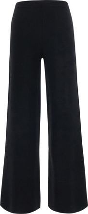 P.A.R.O.S.H. Womens Trousers Black Wool-Cashmere