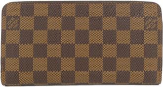 Louis Vuitton Brown Coated Canvas Long Wallet (Bi-Fold) (Pre-Owned)