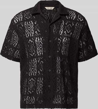 Only & Sons Relaxed Fit Freizeithemd aus Baumwoll-Mix Modell AVON in Black, Gr&ouml;&szlig;e XXL