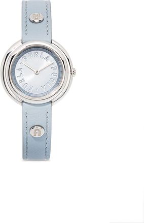 Furla Icon Shape 25mm - women - Calf Leather/Steel/glass - One Size - Blue