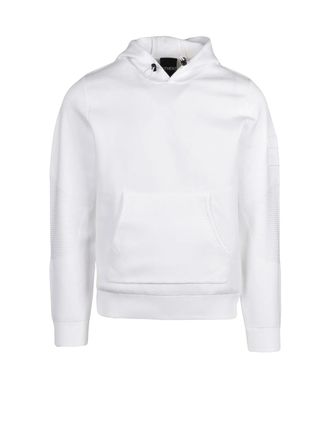 Outhere White Polyester Hooded Sweatshirt
