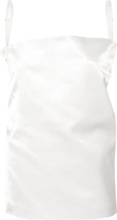 Sportmax Adda bandeau top - women - Polyamide/Cotton/Cotton/Spandex/Elastane - 42 - White