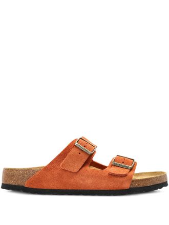 Birkenstock Arizona buckle-strap sandals - men - Calf Suede/Calf Suede/Polyethylene vinyl acetate (PEVA)/Cork - 41 Regular - Orange