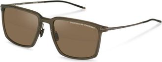 Porsche Design P8991 C629 Mens Sunglasses Brown Size 58