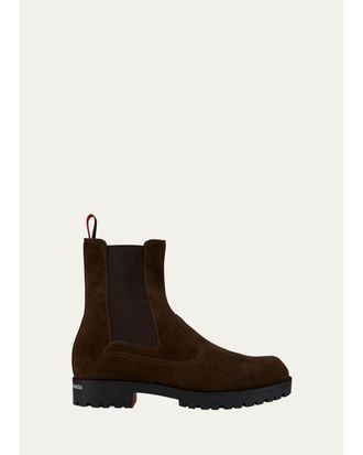 Christian Louboutin Mens Cavernos Leather Chelsea Boots