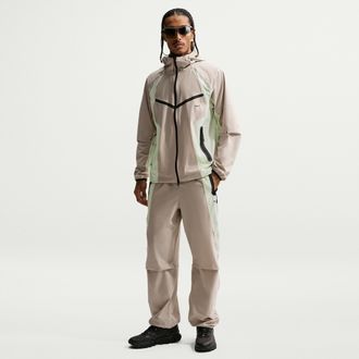 Nike Mens Tech Dri-FIT Woven Color-Block Pants in Brown | IU7502-236