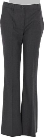 P.A.R.O.S.H. Tailored Straight-Leg Pants with Mid-Rise Waist