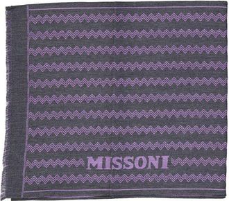 Missoni Gray Wool Womens Scarf