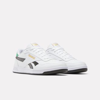 Reebok Classic Sneaker REEBOK CLASSIC REEBOK COURT ADVANCE, Damen, Gr. 36,5, weiss (ftwrwei&szlig;, upgradegr&uuml;n, schwarz), Synthetik, Schuhe Sneaker