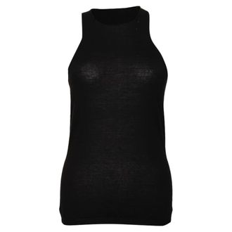 Tom Ford Racer Back Top in Black Cashmere