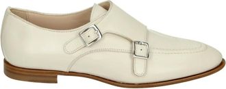 Pertini Beige Lage Hak Leren Schoenen - Dames - Nette schoenen - Beige - 40 EU - Leer - Schoenen
