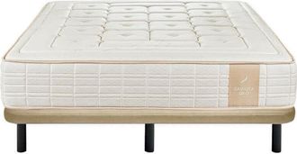 RELAX Pack Colch&oacute;n Muelles Ensacado Gaviota Oro 31 Cm Visco-grafeno + Base Tapizada 3d 90x200 Cm