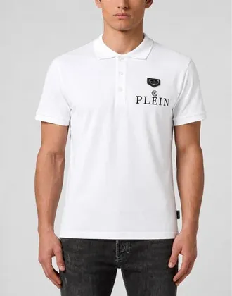 Philipp Plein Polo T-Shirt Plein R Men in White at Nordstrom, Size Xxx-Large