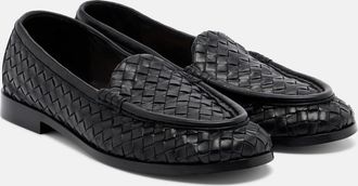 Bottega Veneta Silenzio Intrecciato leather loafers