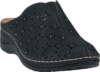 GC SHOES Vale Laser Cut Wedge Mule in Black at Nordstrom Rack, Size 8.5