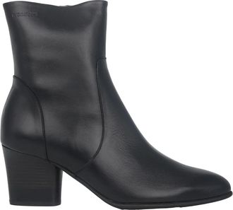 Wonders Zwarte Enkellaars voor Vrouwen - Comfortabel - Dames - Laarzen met Hak - Zwart - 40 EU - Leer - Schoenen