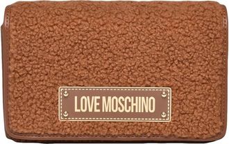 Love Moschino Plush Crossbody Bag With Gold-Tone Chain Strap