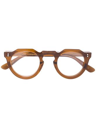 Lesca Pica glasses - unisex - Acetate - 44 - Brown