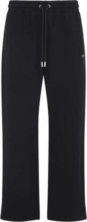 Off-white Zwarte katoenen broek voor mannen - Heren - Sweatpants - Zwart - L - Katoen - Broeken