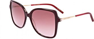 Carolina Herrera Womens HER0179-S-6K3-55 HER0179 55 S 6K3 Sunglasses - Dark Red - One Size