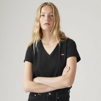 Levi's The Perfect V Neck - Womens - 2XS - Black