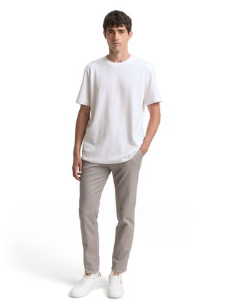 Tom Tailor T-Shirt TOM TAILOR, Herren, Gr. XL, weiss (wei&szlig;), Single Jersey, Obermaterial: 95% Baumwolle, 5% Elasthan, unifarben, regular fit normal, Rundhals, Sh