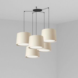 Faro Barcelona Faro CONGA - Cluster Pendant Ceiling Light Black, E27