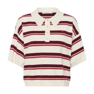 Gestuz Polo Shirts, female, Multicolor, Size: XS GZtaia SS Polo Pullover