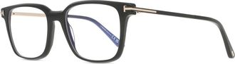 Tom Ford Blue Light Block Square Mens Eyeglasses FT6124-B 001 53
