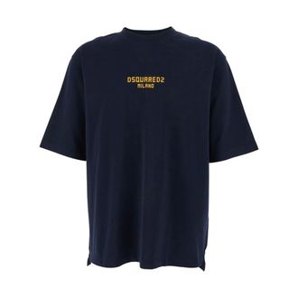 Dsquared2 Tops, Heren, Blauw, XL, Polo Shirts