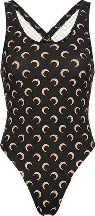 Marine Serre Moon One-Piece Badpak - Dames - Badpakken - Zwart - XS - Badmode