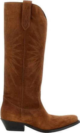 Golden Goose Wish Star Boots - Dames - Cowboylaarzen - Bruin - 36 EU - Leer - Schoenen
