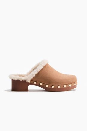 H&M Warm-lined Clogs in Dark Beige at Nordstrom, Size 10