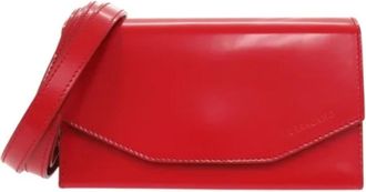 Ferragamo Tweedehands leren schoudertassen - Dames - Vintage Schoudertas - Rood - ONE Size - Leer - Vintage